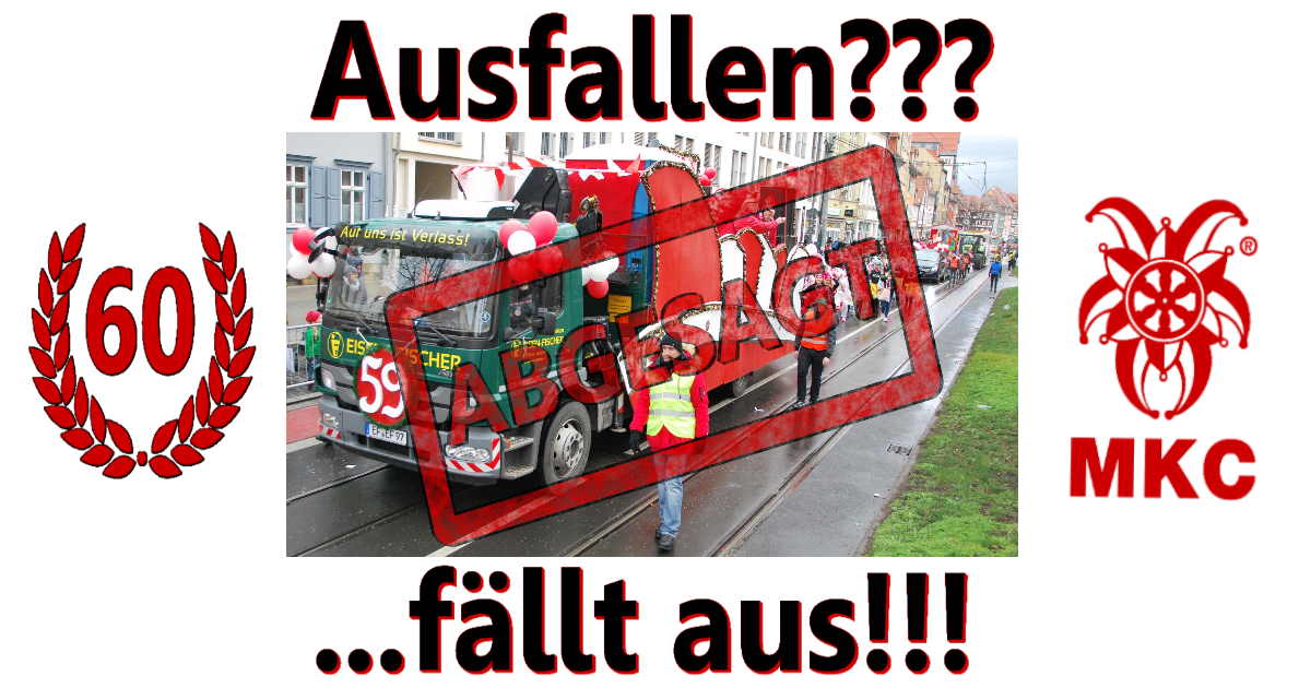 Ausfallen??? ... fällt aus!!!