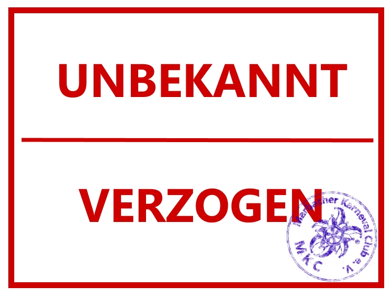 Unbekannt verzogen